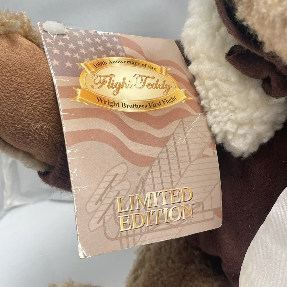 Vintage‎ 2003 Dan DeeWright Brothers 100th Anniversary Plush Bear Pilot Tested